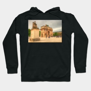 Arc de Triomphe du Carrousel with Statue Hoodie